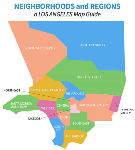 Los Angeles Zip Code Map Full County Areas Colorized Otto Maps