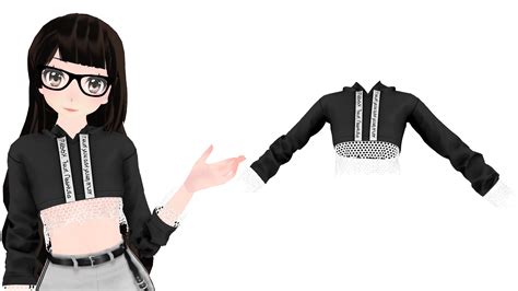 Mmd Sims 4 Cropped Fishnet Hoodie By Animegurl1999 On Deviantart