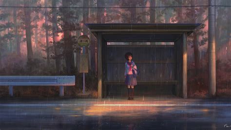 2560x1440 Rain Anime Girl Bustand 4k 1440p Resolution Hd 4k Wallpapers