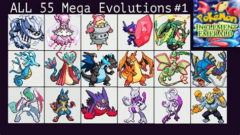 All Mega Evolutions Pokemon Inclement Emerald Youtube