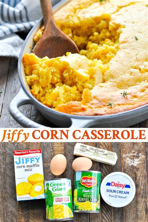 Jiffy Corn Casserole The Seasoned Mom Recipe Side Dish Recipes