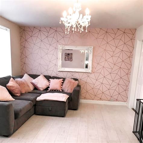 Zara Shimmer Metallic Wallpaper Soft Pink Rose Gold | Gold ... Grey and rose gold color palette.
