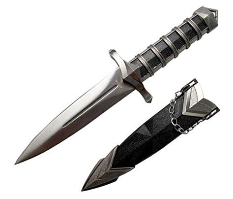 P S Dark Assassin Dagger With Sheath Medieval Renaissance Dagger For Collection Cosplay At