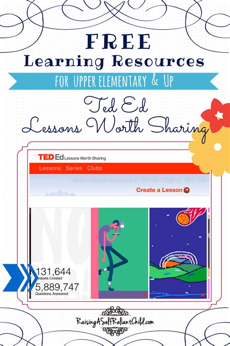 Free Homeschool Learning Resources Ted Ed Raising A Self Reliant Child