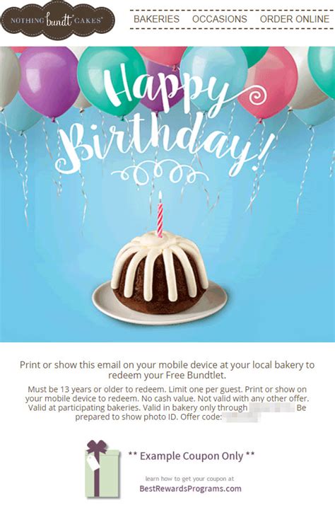Nothing Bundt Cake Birthday Reward The Cake Boutique