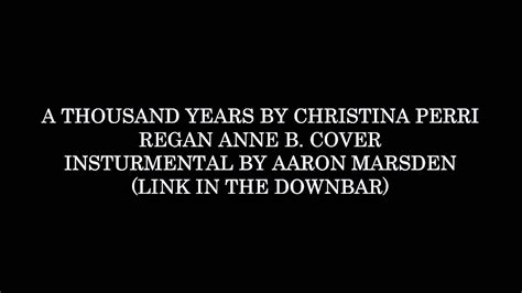 Christina Perri A Thousand Years Tekst - A Thousand Years Christina Perri Cover - YouTube