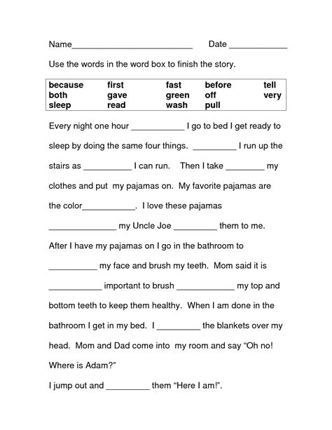 Printable Worksheets For Third Graders