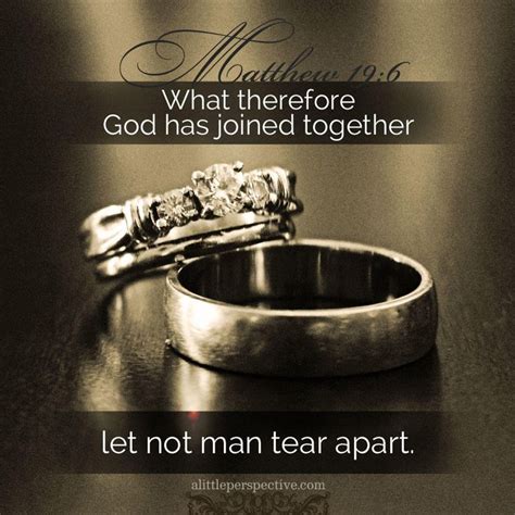 What Therefore God Has Joined Together Let Not Man Tear Apart