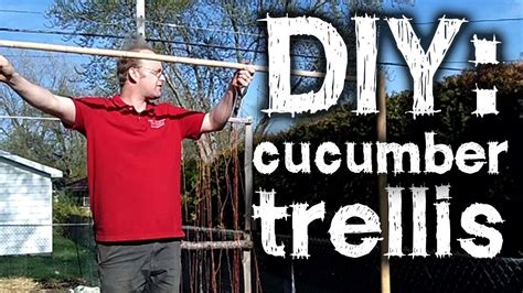 4 heavy deck screws 2 1/2 inches long. DIY Cucumber Trellis - Straight to the Point - YouTube
