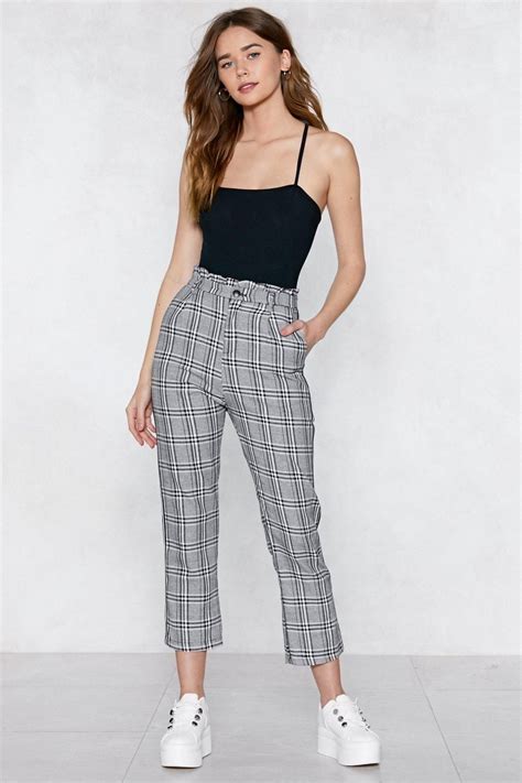 By My Side Plaid Pants Fancy Pants Outfit Plaid Pants Outfit Fashion Outfits