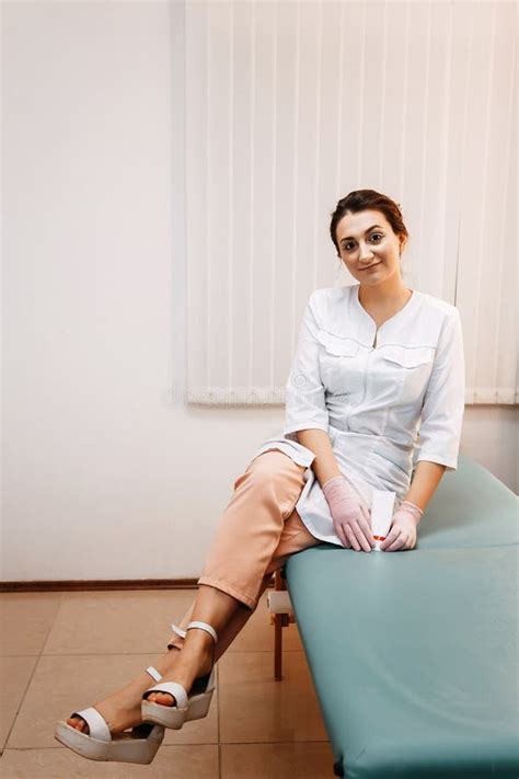 Woman Beautician Doctor At Work In Spa Center Portrait Of A Young Female Professional