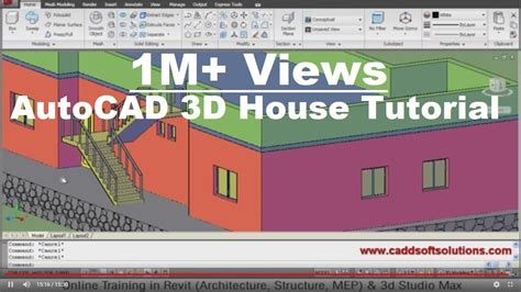Autocad 3d House Modeling Tutorial 1 3d Home Design 3d Building
