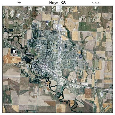 Aerial Photography Map Of Hays Ks Kansas