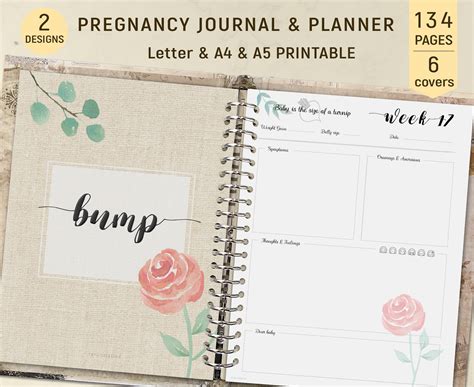 Pregnancy Journal Printable Pregnancy Planner Pregnancy Etsy Canada