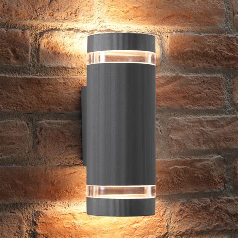 Auraglow Ip44 Outdoor Double Up And Down Wall Light Led