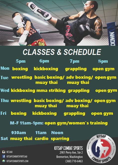 We focus on keeping a positive team atmosphere. Kitsap Combat Sports Center - Classes & Schedule
