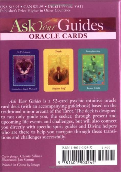 I wanted a little further information so when she had finished i asked if there was a message anyhow, i then opened the pack and quickly thumbed through all of the cards to make sure they were all there. Ask Your Guides Oracle Cards > Sonia Choquette