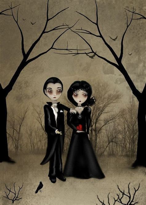 Dark Romance Goth Art Digital Painting Betrothed In Etsy Goth Art