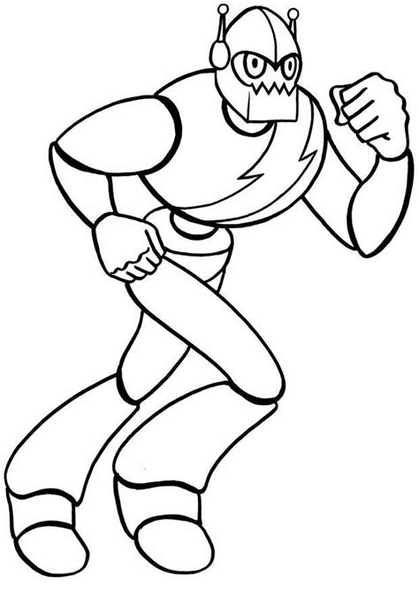Dibujo para colorear Robot - Dibujos Para Imprimir Gratis - Img 8830