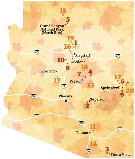 Fall Color Guide Arizona Highways