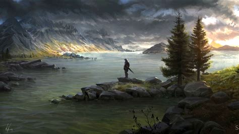 Elder Scrolls Fantasy Action Rpg Mmo Online Artwork Fighting