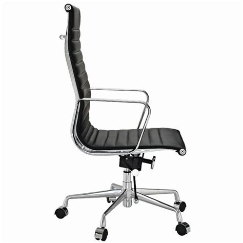 We offer classic and traditional brown, cream and white leather chairs, as well as many more contemporary colours to suit your office decor. Eames ThinPad Office Chair Black Leather - Replica - High ...