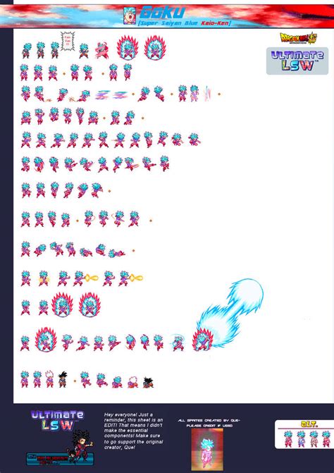 He was still no match for jiren no matter what he did, combined his. Sprite-Sheet ulsw-Goku_Ssj Blue kaio-ken Damage by ...