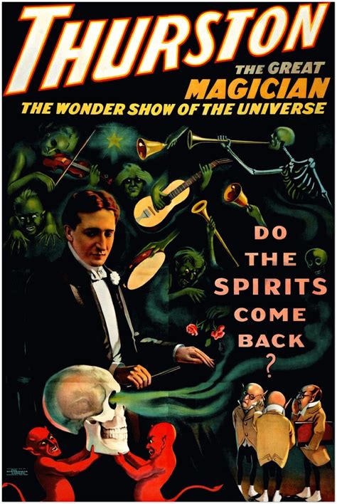 Vintage Magician Poster Thurston 2 Magic Themed Wall Art Print Ebay