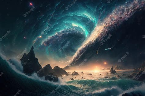 Premium Photo Ocean Of The Galaxy Background Wallpaper