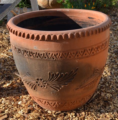 Very Large Mexican Terracotta Planter 15 20 Gal Size Collectors Weekly