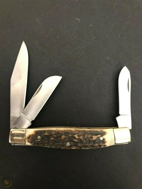 United Cutlery Colt Stag Handle Stockman Pocket Knife Ct0111 2072771592