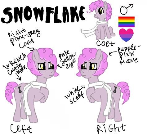 Mlp Oc Snowflake Reference By Dj Edi On Deviantart