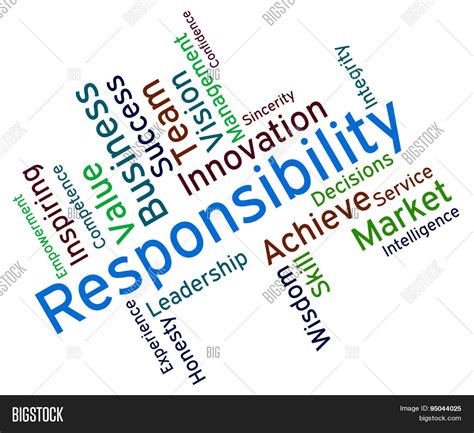 Responsibility Words Image And Photo Free Trial Bigstock