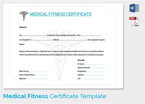 Free 54 Sample Medical Certificates In Pdf Ms Word Pages