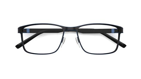 Specsavers Men S Glasses Tech Specs 02 Black Angular Metal Stainless Steel Frame 299