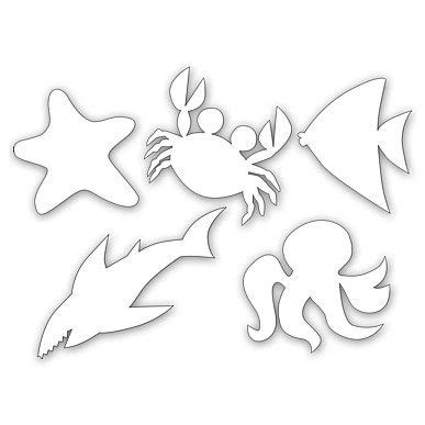 pin sea life stencils cake  pinterest animal cutouts ocean animals
