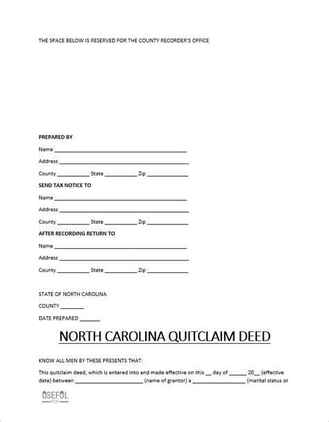 Bill Of Sale Form North Carolina Quitclaim Deed Form Templates My Xxx Hot Girl