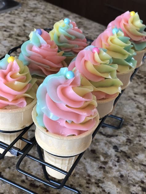 Ice Cream Cone Cupcakes In Cupcake Ice Cream Cones Ice Cream Cone Cupcakes Cupcake Cones