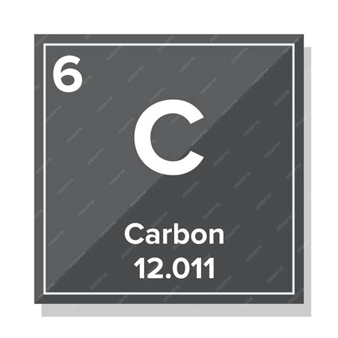 Premium Vector Carbon Element The Concept Of Chemistry Periodic Table Of Element