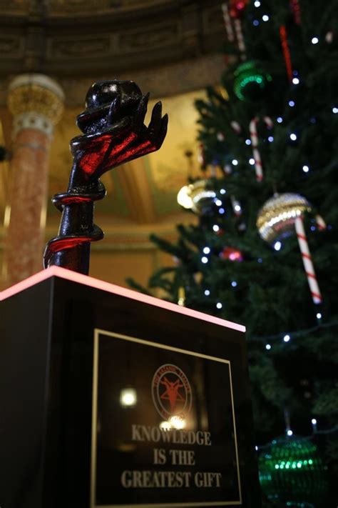 The Satanic Temple Erects A Holiday Display In The Illinois Statehouse