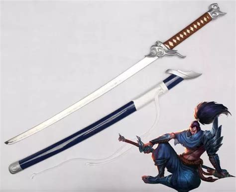 Espada Katana Yasuo League Of Legends Cosplay S Corte 108cm Frete Grátis