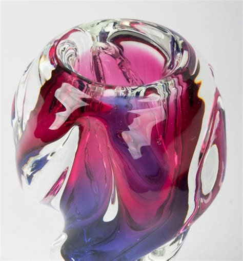 Mid Century Modern Murano Art Glass Vase For Sale At 1stdibs