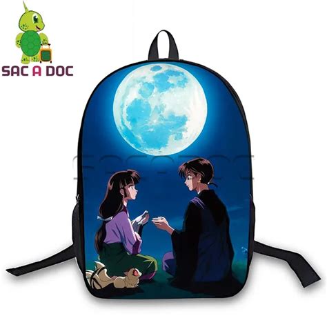 Anime Inuyasha Backpacks Children School Bags Cartoon Inuyasha