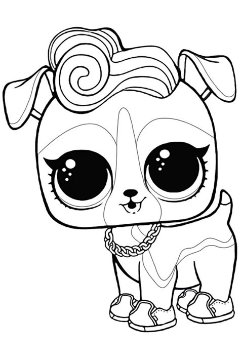 Lol Pet Puppy Bbc Coloring Page Free Printable Coloring Pages For Kids