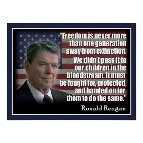 Ronald Reagan Quotation Poster In 2020 Quotations