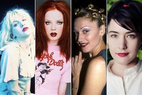 90s female leads 90s female singers 90s grunge makeup 1990s makeup 90s rock bands throwback