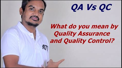 quality assurance vs quality control definitions and differences youtube
