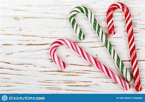Christmas Decoration Colorful Candy Canes Stock Image Image Of