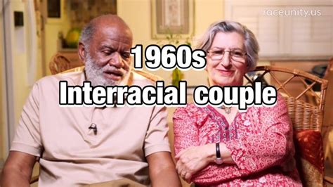 an older man and woman sitting next to each other with the words 1960 s interfacial couple