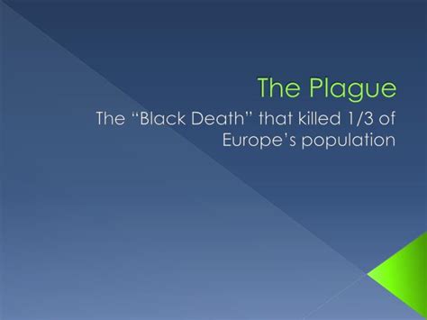 Ppt The Plague Powerpoint Presentation Free Download Id2778010